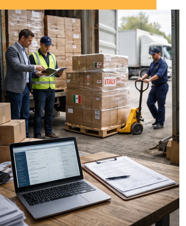 Доставка грузов из Италии: морские и авиаперевозки от 19269