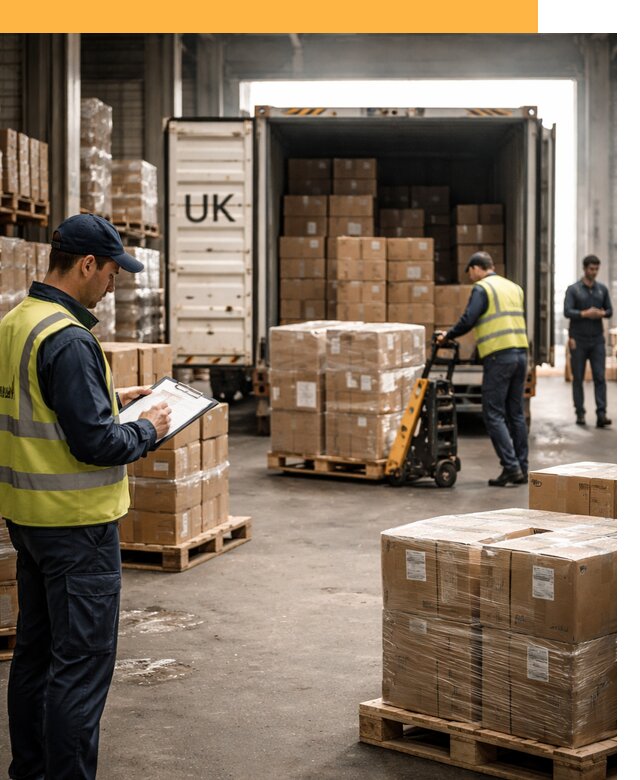 Доставка грузов из Великобритании с таможенным оформлением от 13381