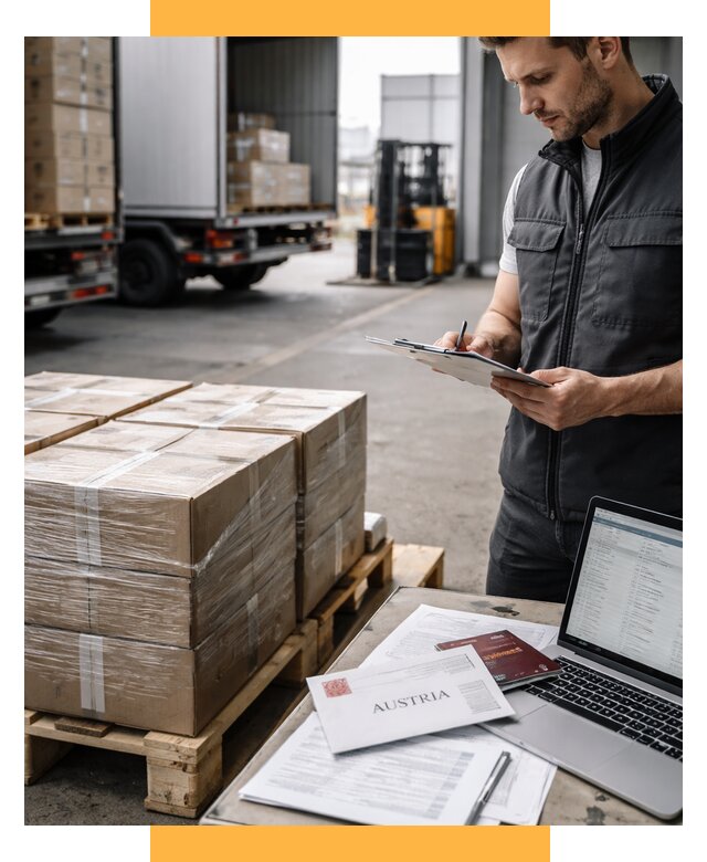 Доставка в Австрию от 69583 р. Логистика и экспорт СетСервис-Лпв