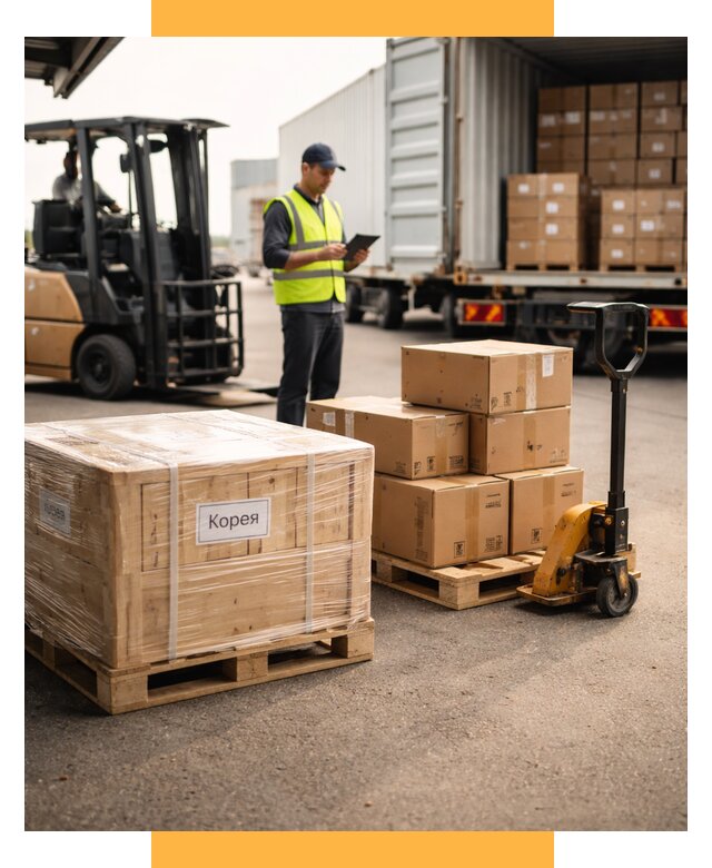 Доставка грузов в Корею из России от 37468 р. | СетСервис-Лпв