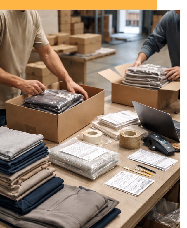 Перевозка одежды по миру от 8029 руб. с таможенным оформлением