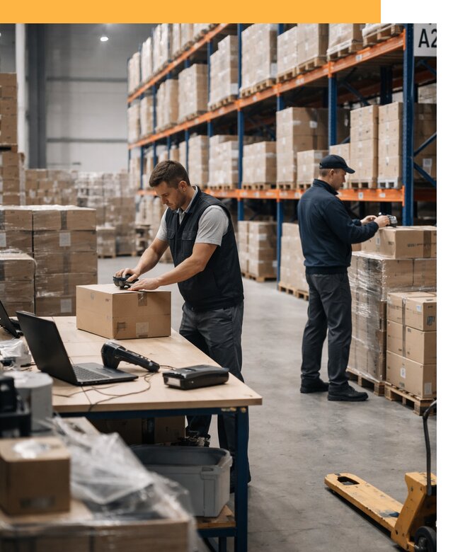 Склад консолидации в Европе: хранение, сортировка от 6958